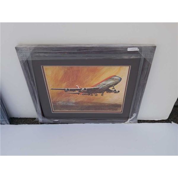 Boeing 747 CP air by Banks - overall size 21 1/2 inches x 17 1/2 inches