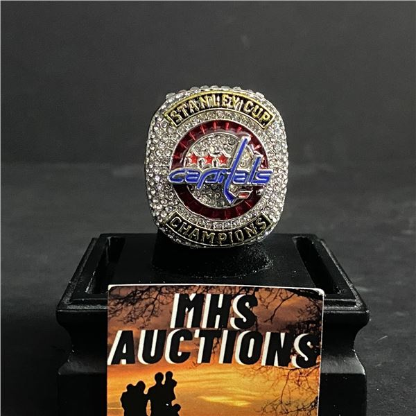 WASHINGTON CAPITALS N.H.L 2018 "OVECHKIN" CHAMPIONSHIP REPLICA RING (ref853)