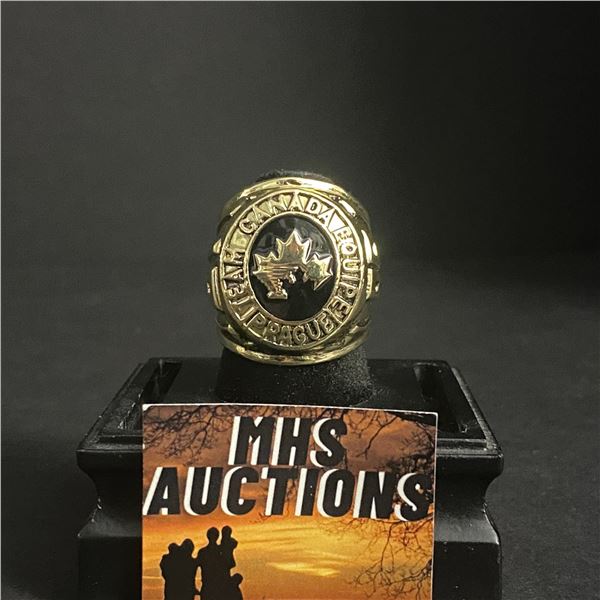 TEAM CANADA EQUIPE PRAGUE 1985 CHAMPIONSHIP REPLICA RING (ref868)