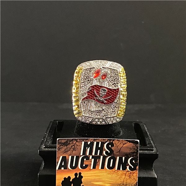 TAMPA BAY BUCCANEERS N.F.L 2020 "BRADY" CHAMPIONSHIP REPLICA RING (ref383)