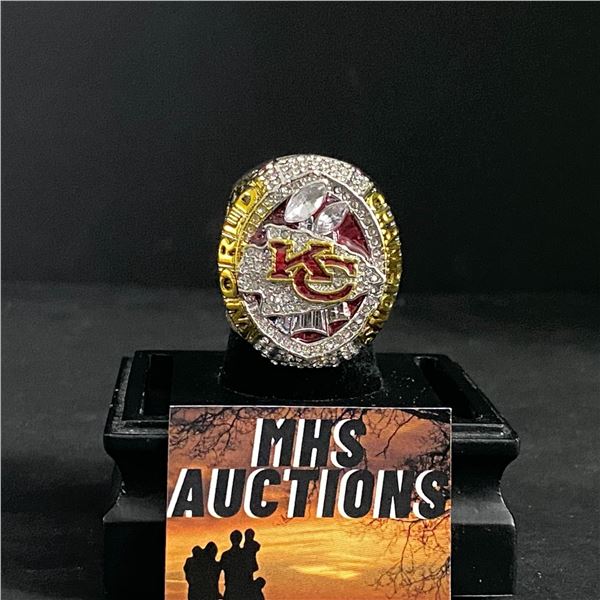 KANSAS CITY CHIEFS N.F.L 2019 "MAHOMES" CHAMPIONSHIP REPLICA RING (ref664)