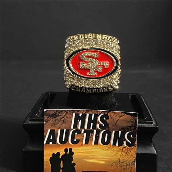 SAN FRANCISCO 49ERS N.F.L 2019 "GAROPPOLO" CHAMPIONSHIP REPLICA RING (ref713)