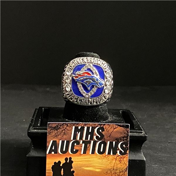 DENVER BRONCOS N.F.L 2013 "MANNING" CHAMPIONSHIP REPLICA RING (ref400)