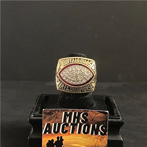 BUFFALO BILLS N.F.L 1992 "KELLY" CHAMPIONSHIP REPLICA RING (ref379)