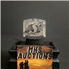 Image 1 : SASKATCHEWAN ROUGHRIDERS C.F.L 2007 "CLOVIS" CHAMPIONSHIP REPLICA RING (ref887)