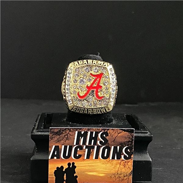 ALABAMA CRIMSON TIDE 2008 "SABAN" NATIONAL CHAMPIONSHIP REPLICA RING (ref1005)