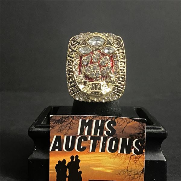 CLEMSON TIGERS CHAMPIONS 2017 "SWINNEY" NATIONAL CHAMPIONSHIP REPLICA RING (ref1029)