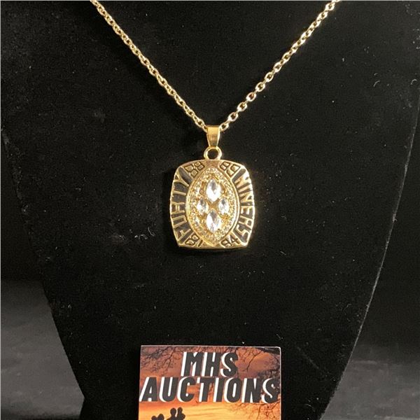 SAN FRANSISCO 49ERS N.F.L 1989 CHAMPIONSHIP NECKLACE (ref1173)