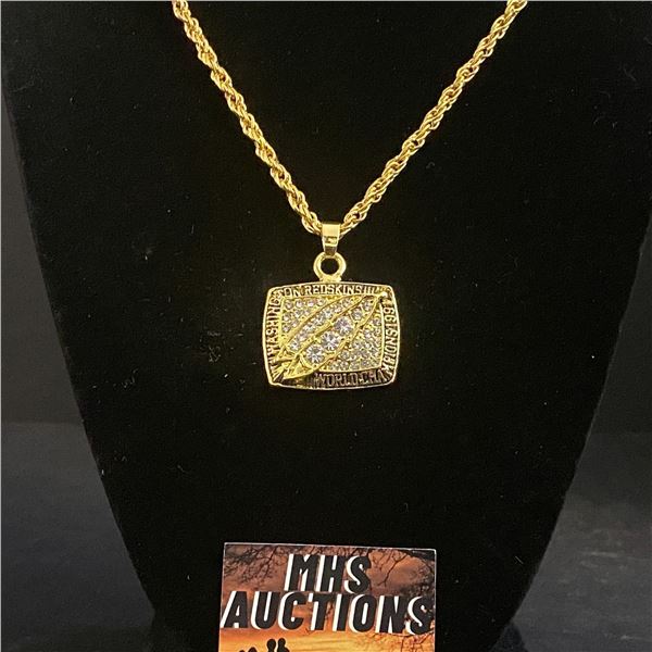 WASHINGTON REDSKINS N.F.L 1991 CHAMPIONSHIP NECKLACE (refR61)