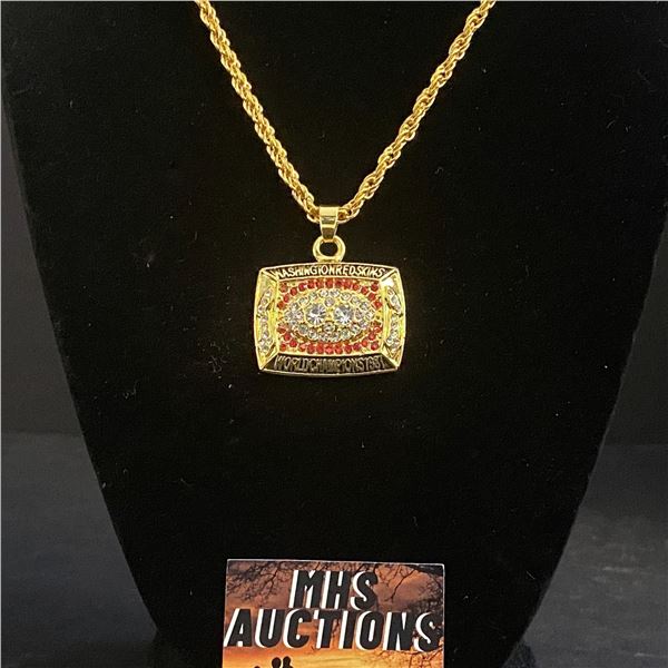 WASHINGTON REDSKINS N.F.L 1987 CHAMPIONSHIP NECKLACE (refR63)