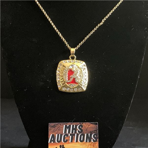 ALABAMA CRIMSON TIDE CHAMPIONSHIP NECKLACE (ref1207)