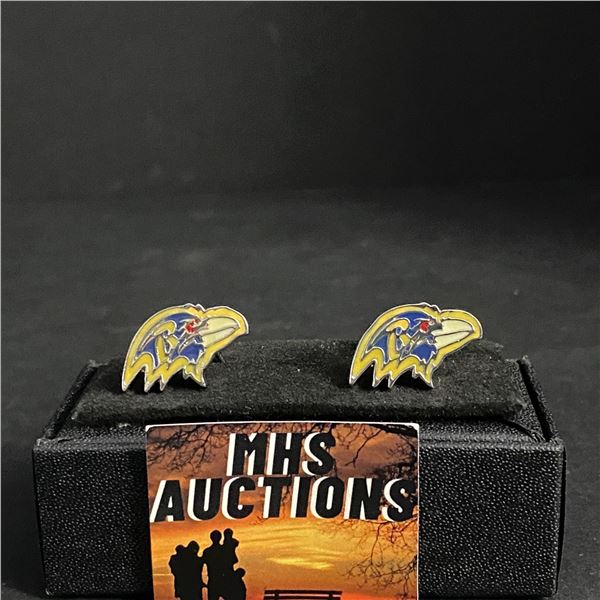 BALTIMORE RAVENS N.F.L CUFFLINKS (ref1225)