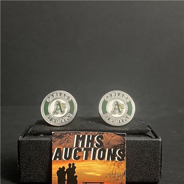 OAKLAND ATHLETICS M.L.B CUFFLINKS (ref1241)