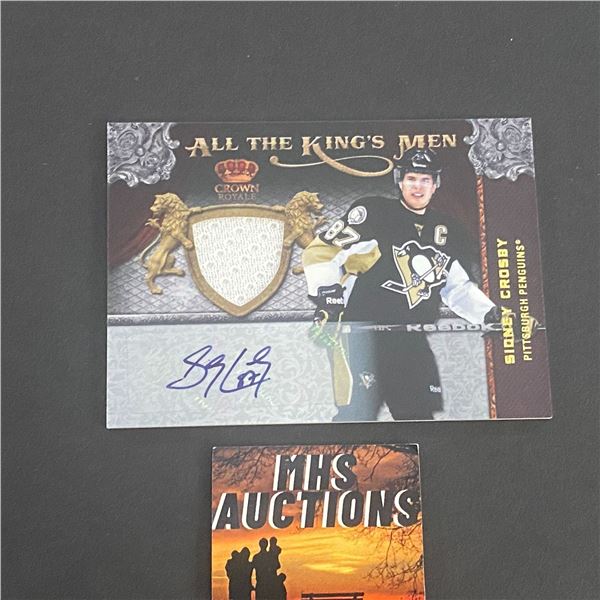 SIDNEY CROSBY AUTOGRAPH/JERSEY CARD NUMBERED TO ONLY 25 IN THE WORLD (ref3003)