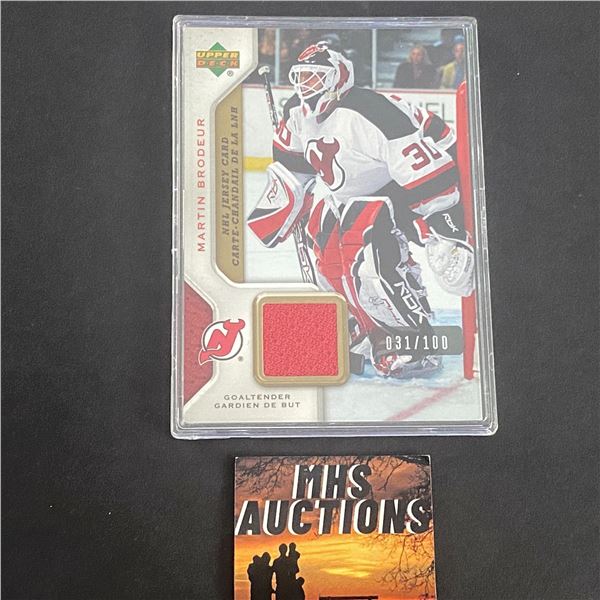 MARTIN BRODUER 2007 MCDONALDS RARE GAME WORN JERSEY REDEMPTION ONLY 100 MADE! (ref3002)