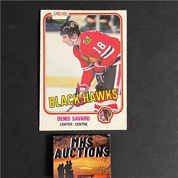 DENNIS SAVARD 1980-81 O PEE CHEE ROOKIE CARD (ref2545)