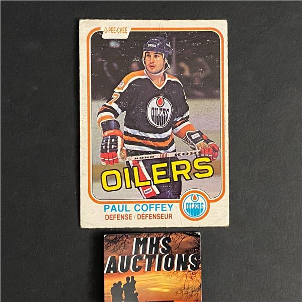 PAUL COFFEY 1980-81 O PEE CHEE ROOKIE CARD (ref2547)