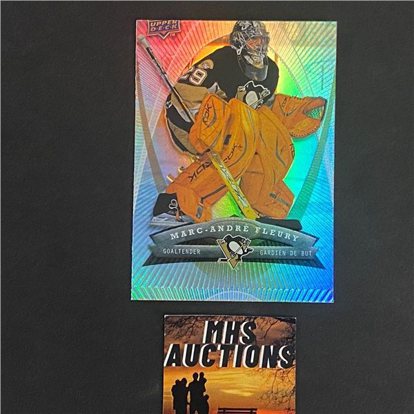 MARC-ANDRE FLEURY 2008 MCDONALDS "ERROR CUT MISTAKE CARD" VERY RARE CARD (ref1)