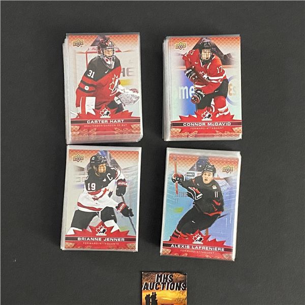 2021-2022 TIM HORTONS TEAM CANADA COLLECTORS SERIES FULL COMPLETE SET 1-100 (ref2882)