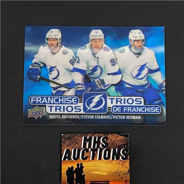 2020-21 TIM HORTONS COLLECTORS SERIES FRANCHISE TRIOS KUCHEROV, STAMKOS, HEDMAN (ref2888)