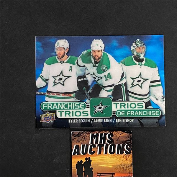 2020-21 TIM HORTONS COLLECTORS SERIES FRANCHISE TRIOS SEGUIN, BENN, BISHOP (ref2890)