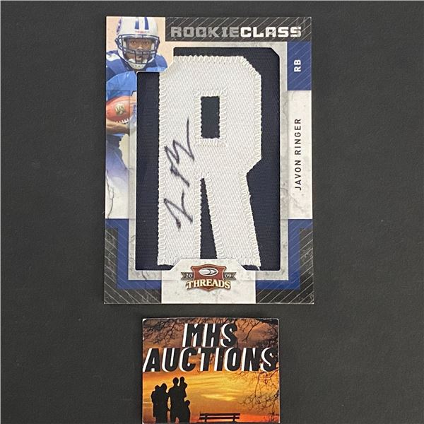JAVON RINGER 2009 PANINI ROOKIE CLASS PATCH CARD #108/180 ONLY 180 MADE IN THE WORLD (ref2785)