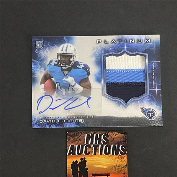 2015 TOPPS PATCH/AUTO CARD DAVID COBB FOOTBALL CARD (ref2721)