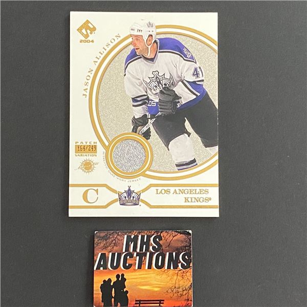 2004 PACIFIC JASON ALLISON PATCH CARD #164/249 ONLY 249 MADE (ref2424)