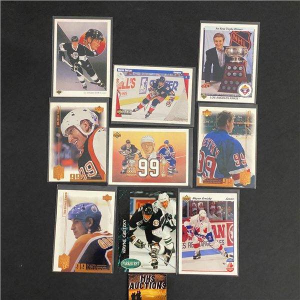 WAYNE GRETZKY 9 CARD LOT NO DOUBLES (ref2512)