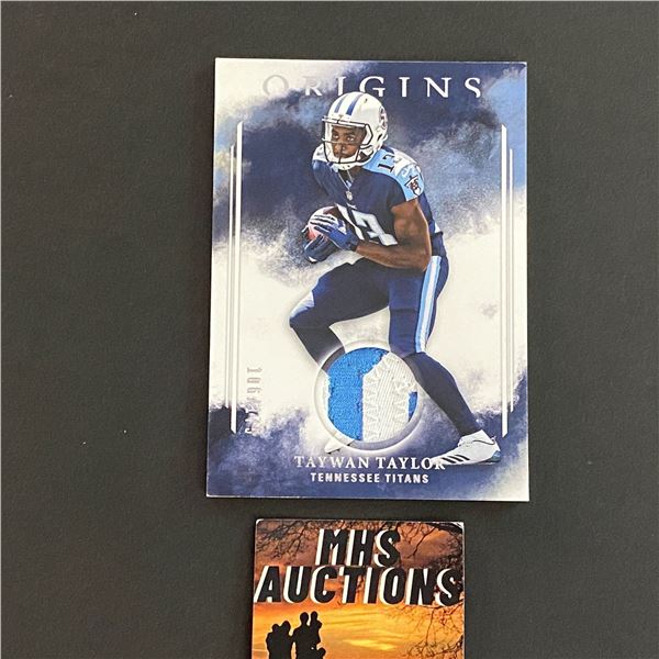 2017 PANINI TAYWAN TAYLOR PATCH CARD #106/175 ONLY 175 MADE (ref2499)
