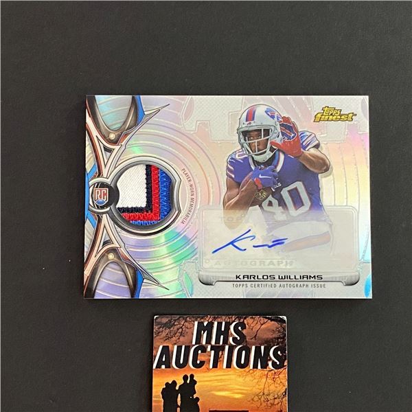 2015 TOPPS KARLOS WILLIAMS PATCH CARD (ref2500)