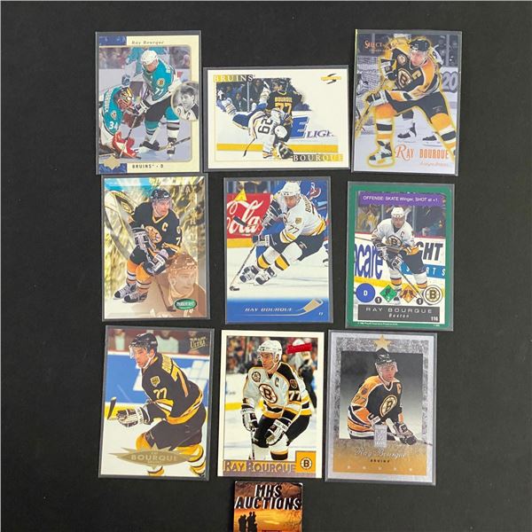 RAY BOURQUE 9 CARD LOT NO DOUBLES (ref2333)