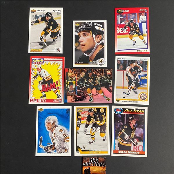 CAM NEELY 9 CARD LOT NO DOUBLES (ref2135)