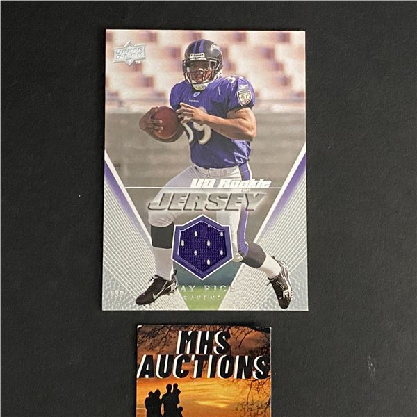 RAY RICE 2008 U.D FOOTBALL JERSEY CARD (ref2788)