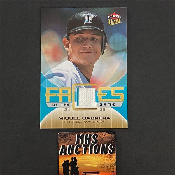 MIGUEL CABRERA 2007 FLEER BASEBALL JERSEY CARD (ref2722)