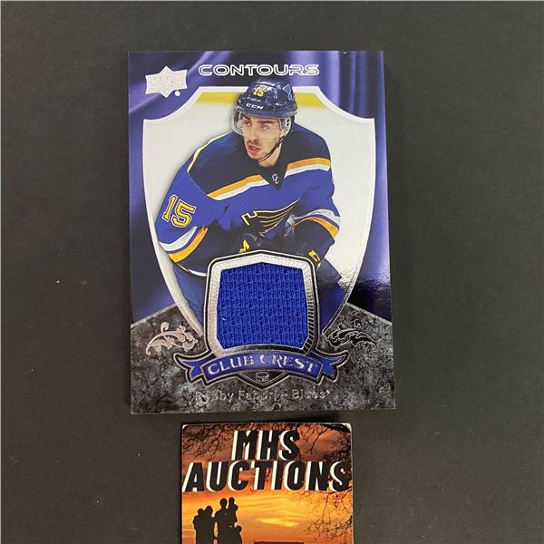 2015-16 UD CONTOURS ROBBY FABBRI JERSEY HOCKEY CARD (ref2621)