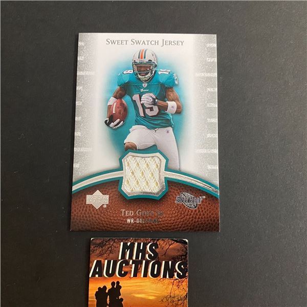2007 NFL SWEET SPOT TED GINN JR JERSEY CARD (ref2005)