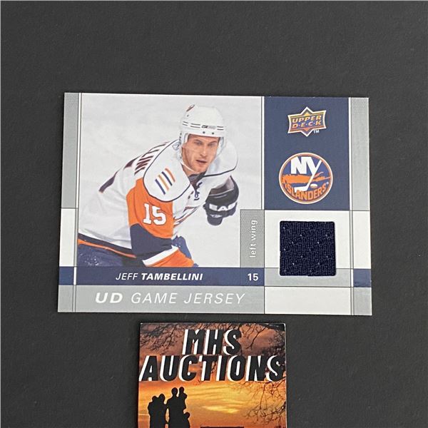 2009-10 U.D SERIES 1 HOCKEY JEFF TAMBELLINI JERSEY CARD (ref2023)