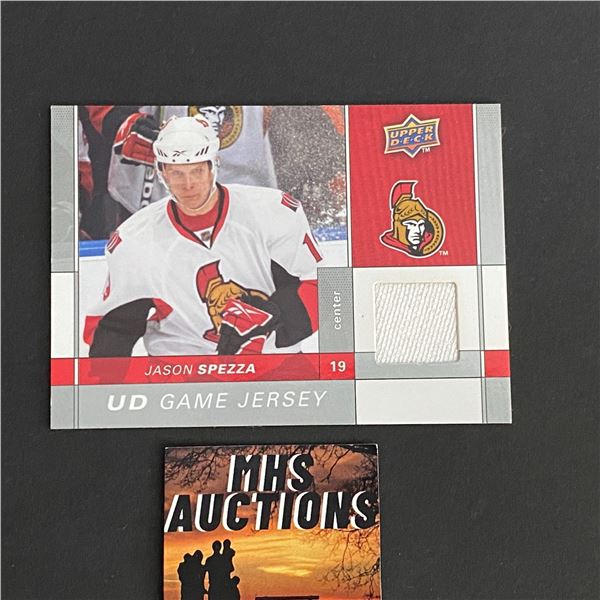 2009-10 U.D SERIES 1 HOCKEY JASON SPEZZA JERSEY CARD (ref2024)