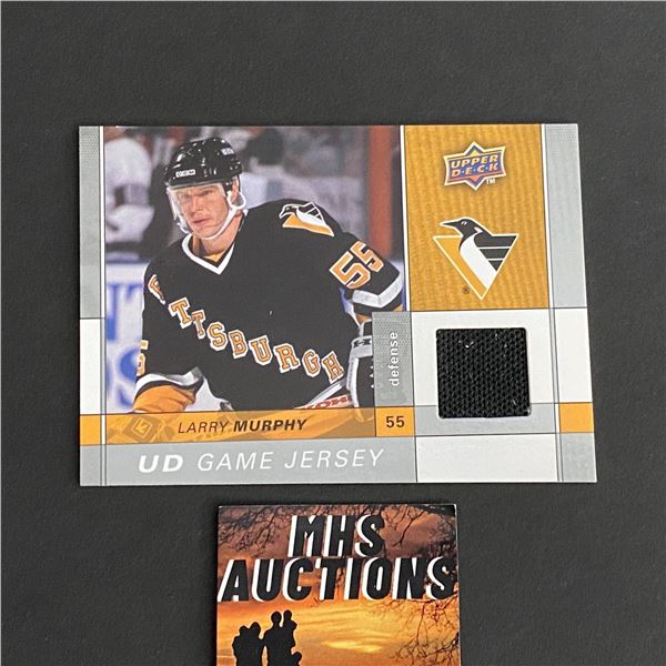 2009-10 U.D SERIES 1 HOCKEY LARRY MURPHY JERSEY CARD (ref2025)