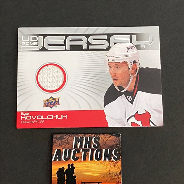 2010-11 U.D SERIES 1 HOCKEY ILYA KOVALCHUK JERSEY CARD (ref2029)