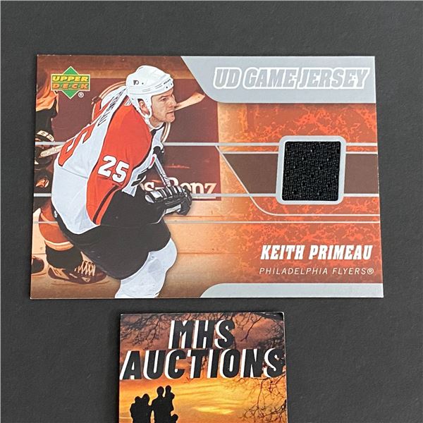 2006-07 U.D SERIES 1 HOCKEY KEITH PRIMEAU JERSEY CARD (ref2037)