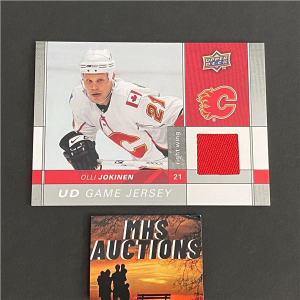 2009-10 U.D SERIES 2 HOCKEY OLLI JOKINEN JERSEY CARD (ref2038)