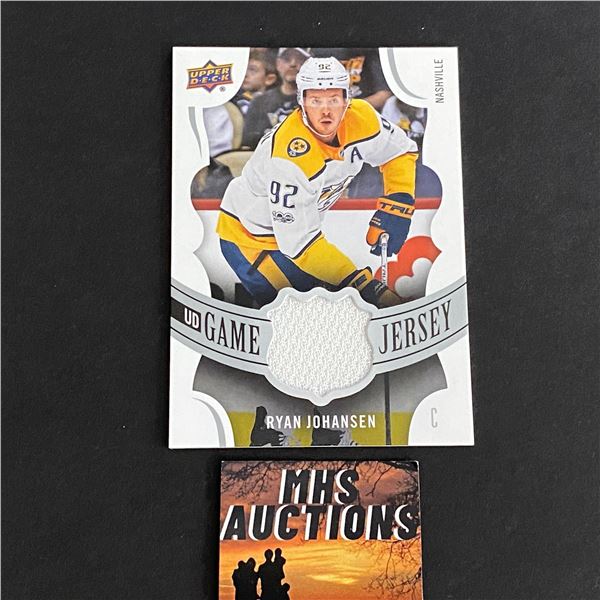 2018-19 U.D SERIES 1 HOCKEY RYAN JOHANSEN JERSEY CARD (ref2041)