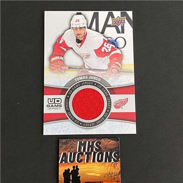 2015-16 U.D SERIES 1 HOCKEY TOMAS JURCO JERSEY CARD (ref2043)