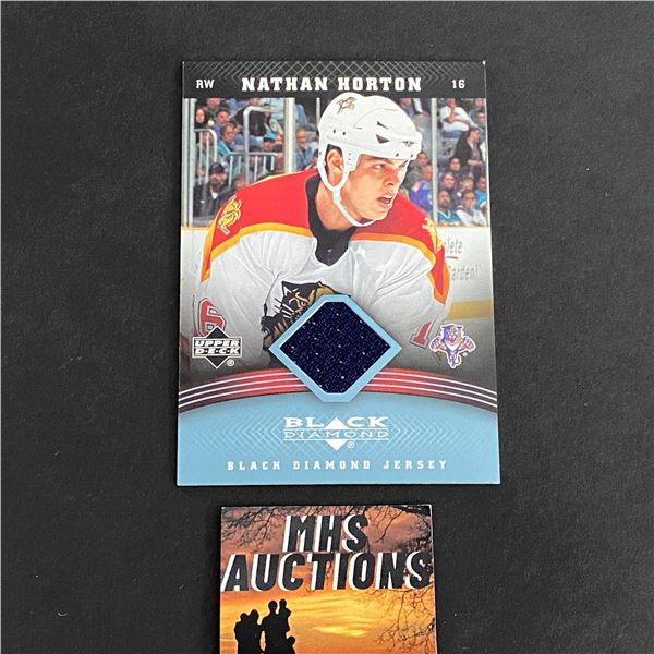 2006-07 U.D BLACK DIAMOND HOCKEY NATHAN HORTON JERSEY CARD (ref2064)