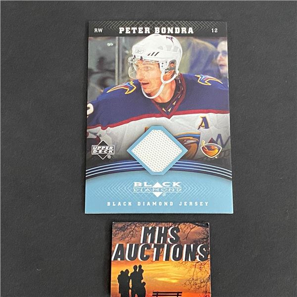 2006-07 U.D BLACK DIAMOND HOCKEY PETER BONDRA JERSEY CARD (ref2065)