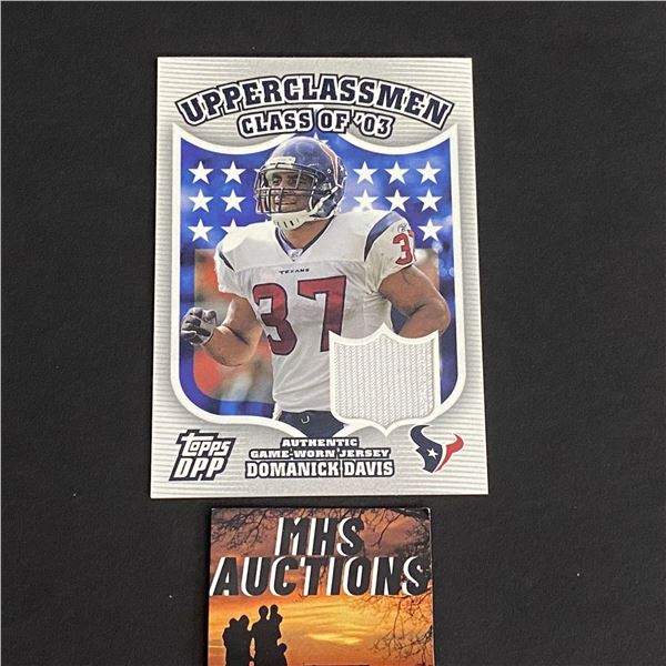 2006 TOPPS DOMANICK DAVIS JERSEY CARD (ref2117)