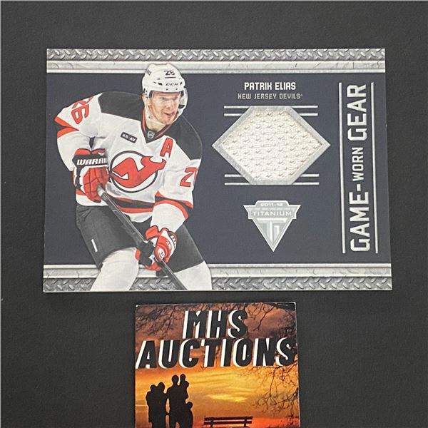 PATRIK ELIAS JERSEY CARD 2012 PANINI HOCKEY (ref2154)