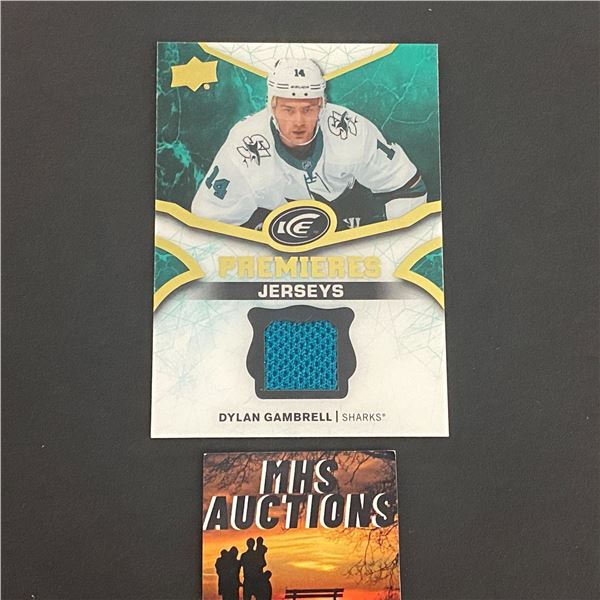 DYLAN GAMBRELL JERSEY CARD 2018/19 U.D ICE HOCKEY CARD (ref2181)